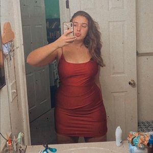 Red club comfortable dress!